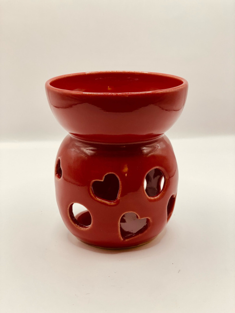 Kominek ceramiczny do aromaterapii czerwony Kominek ceramiczny do aromaterapii czerwony