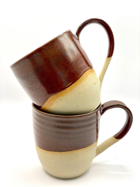 Kubek ceramiczny częściowo szkliwiony ok 300 ml Kubek ceramiczny częściowo szkliwiony ok 300 ml