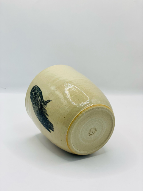 Kubek ceramiczny z sową bez ucha, ok. 300ml Kubek ceramiczny z sową bez ucha, ok. 300ml