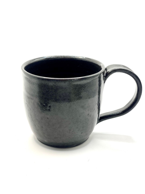 Kubek ceramiczny z czarnej gliny ok 350 ml Kubek ceramiczny z czarnej gliny ok 350 ml