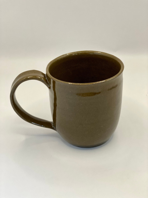 Kubek ceramiczny brązowy z ciemnej gliny ok 300 ml Kubek ceramiczny brązowy z ciemnej gliny ok 300 ml