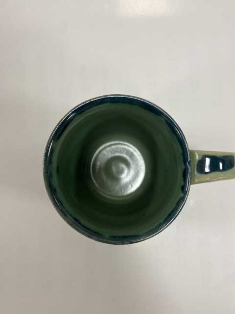 Kubek ceramiczny zielony 300 ml Kubek ceramiczny zielony 300 ml