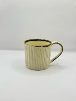 Kubek ceramiczny, kremowy ok 300ml
