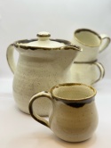 Dzbanek ceramiczny, kremowy ok 1200ml