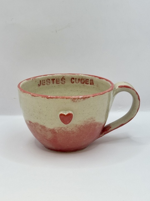 Filiżanka z ceramiczna 250 ml z afirmacją