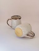 Espresso, Kubek ceramiczny 120 ml z brązową lamówka