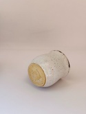 Espresso, Kubek ceramiczny 120 ml z brązową lamówka