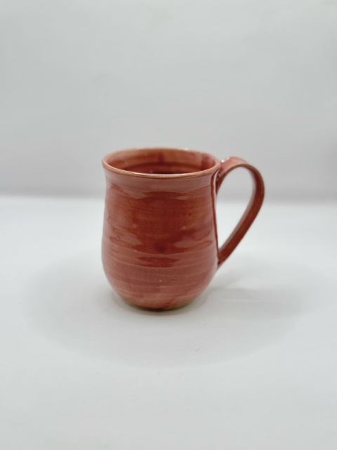Kubek ceramiczny 250 ml różowy ze stokrotkami Kubek ceramiczny 250 ml różowy ze stokrotkami