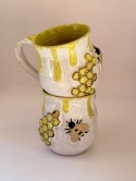 Kubek ceramiczny 250 ml z pszczołą i plastrem miodu