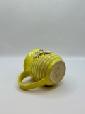 Kubek ceramiczny 300 ml żółty ul z pszczołą