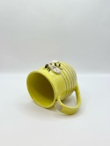 Kubek ceramiczny 300 ml żółty ul z pszczołą