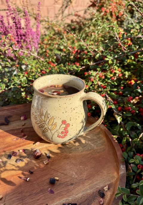 Kubek ceramiczny „Jarzębina” – ok. 600 ml