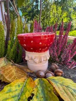 Kubek ceramiczny Muchomorek, ok 300 ml