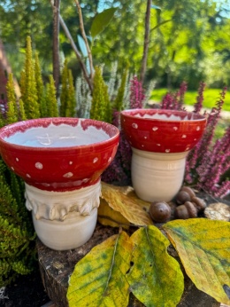 Kubek ceramiczny Muchomorek, ok 300 ml
