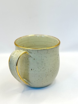 Kubek ceramiczny „Złoty Poranek - Straciatella