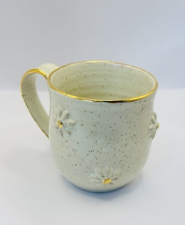 Kubek ceramiczny „Złoty Poranek - Straciatella