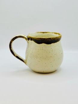 Kubek ceramiczny, kremowy ok 300ml