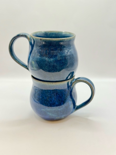 Kubek ceramiczny niebieska baryłka ok 350 ml Kubek ceramiczny niebieska baryłka ok 350 ml