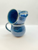 Kubek ceramiczny niebieska baryłka ok 350 ml