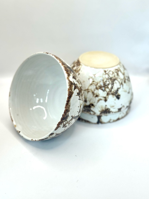 Marmurkowa miska ceramiczna ok 400 ml
