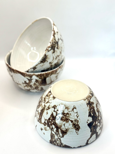 Marmurkowa miska ceramiczna ok 400 ml Marmurkowa miska ceramiczna ok 400 ml