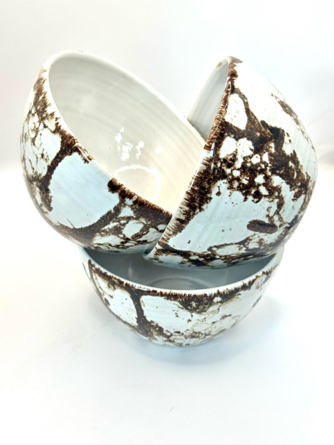 Marmurkowa miska ceramiczna ok 400 ml Marmurkowa miska ceramiczna ok 400 ml