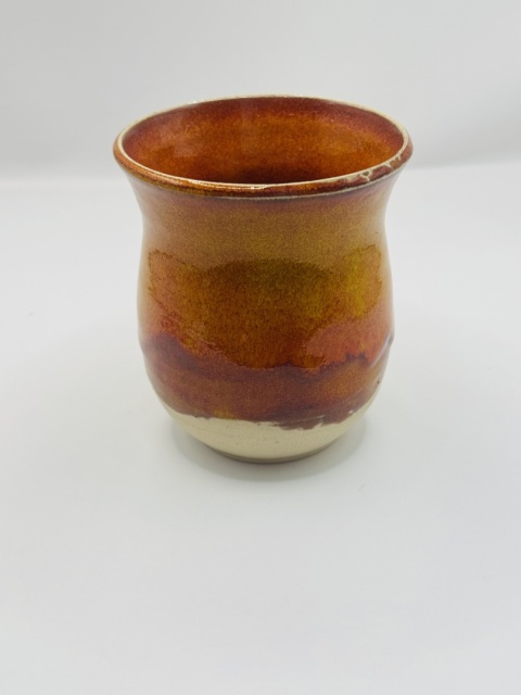 Matero ognista pomarańcza, częściowo nie szkliwione ok 300 ml