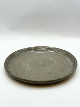 Szary talerzyk deserowy ok. 19 cm