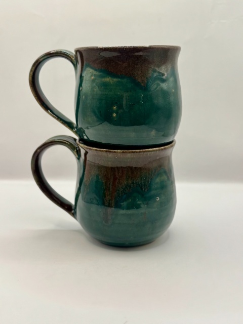 Zielony kubek ceramiczny ok 300 ml Zielony kubek ceramiczny ok 300 ml