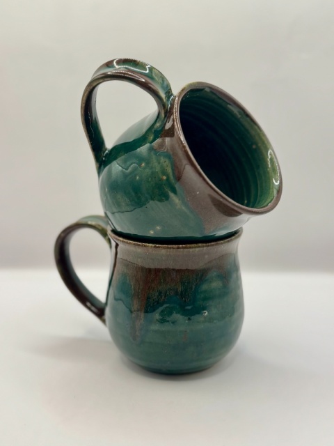 Zielony kubek ceramiczny ok 300 ml Zielony kubek ceramiczny ok 300 ml